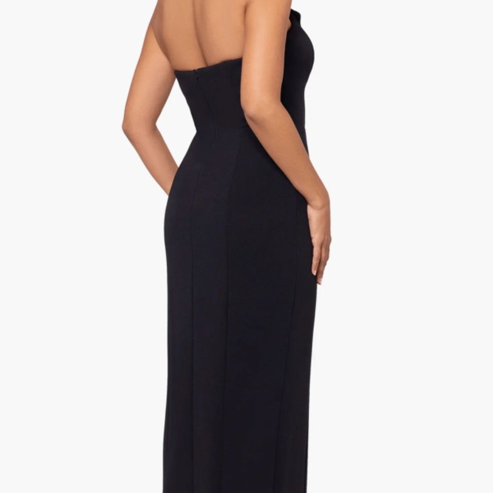 JAYGODFREY Strapless Black Evening Gown - Picture 2 of 8
